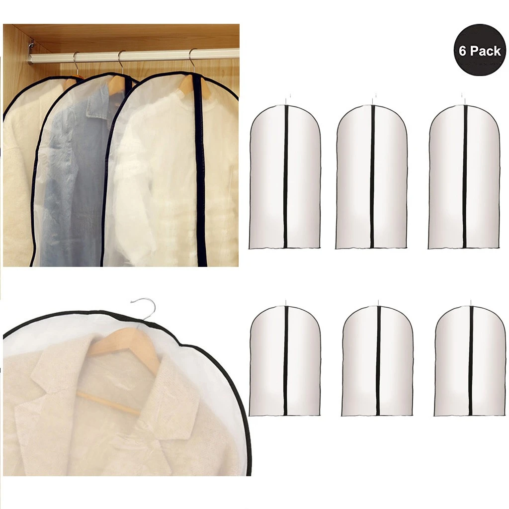 Ropa ropa bolsa abrigo a prueba de polilla con cremallera PEVA transparente Dropshipping ACCESORIOS Herramienta Navidad decorat|Fundas de - AliExpress