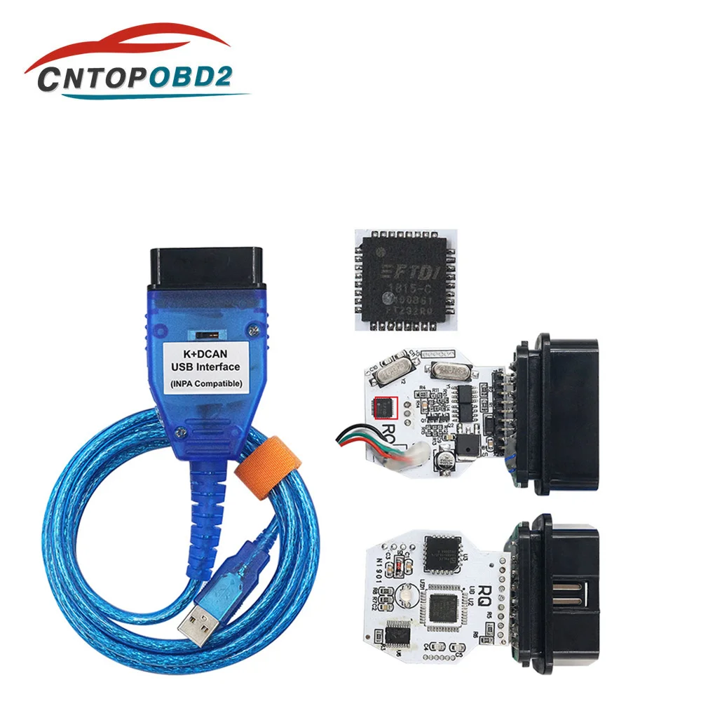 Новый выпуск для BMW INPA K + CAN с чипом FT232RL переключателем DCAN OBD2 USB кабель интерфейса