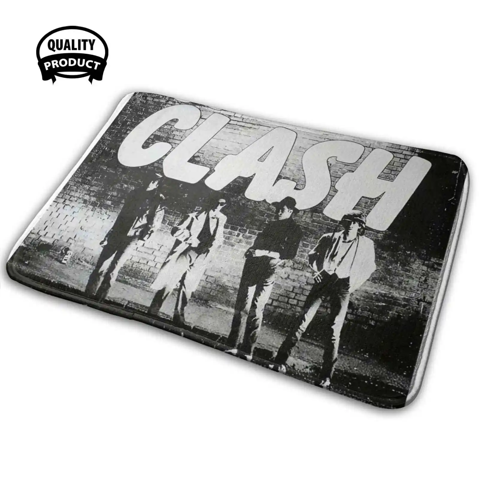 Poster Soft House Family Tappetino Antiscivolo Tappeto Punk Music London Calling Punk Retro Vintage Black Flag Blink 182 Joe