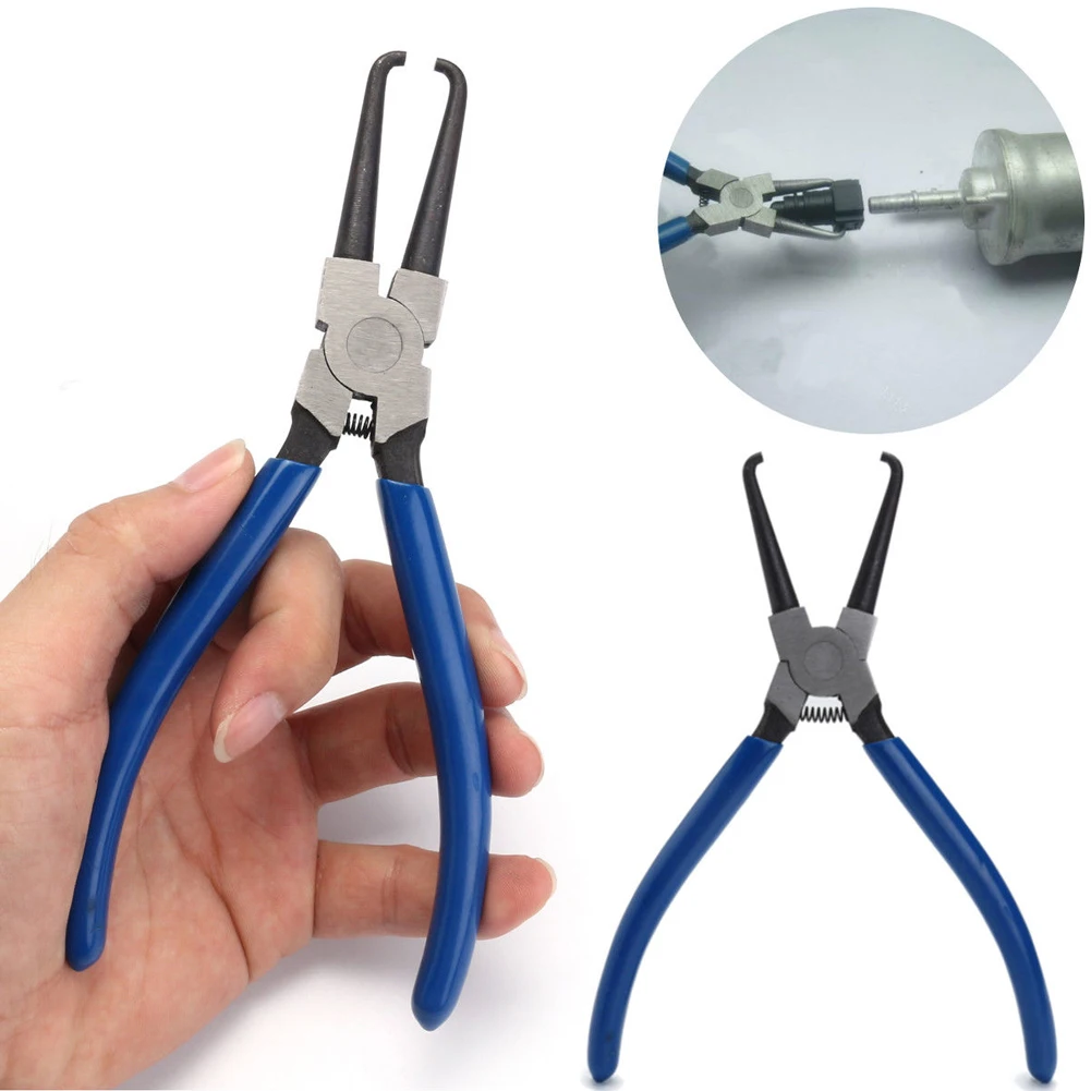 7inch Fuel Line Removal Petrol Clip Portable Hose Connector Automatic Mini Durable Carbon Steel Pliers Quick Release Car