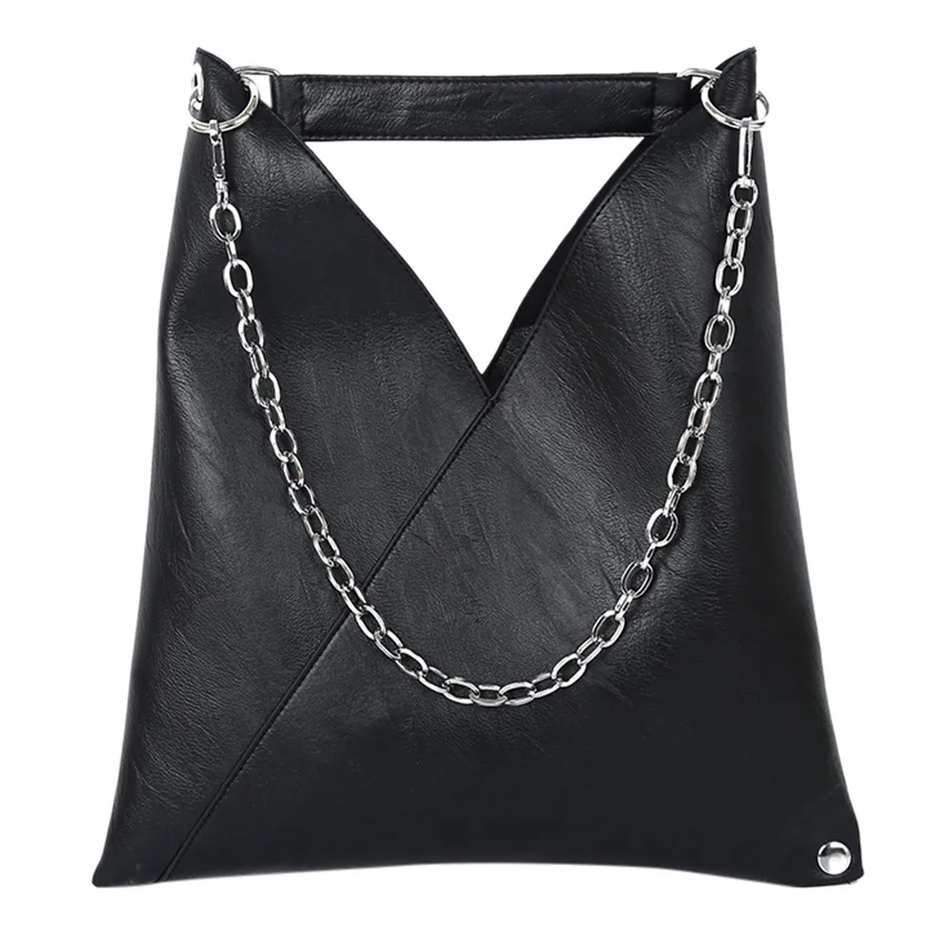 

Women New Black Simple Handbag Retro Chain Messenger Bag Fashion Shoulder Bag bolsos mujer de marca famosa 2019