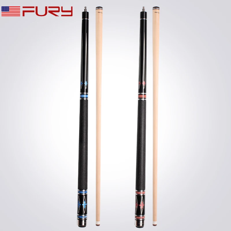 

Fury Billiard Pool Cue with imported American maple shaft and Cowhide grip Stick Kit billar Recommended by Professional Players