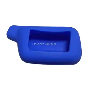 

Blue X5 X3 Silicone Case Keychain Cover Trinket For 2 way car alarm system TOMAHAWK X5 Keychain LCD Remote Control Key Chain