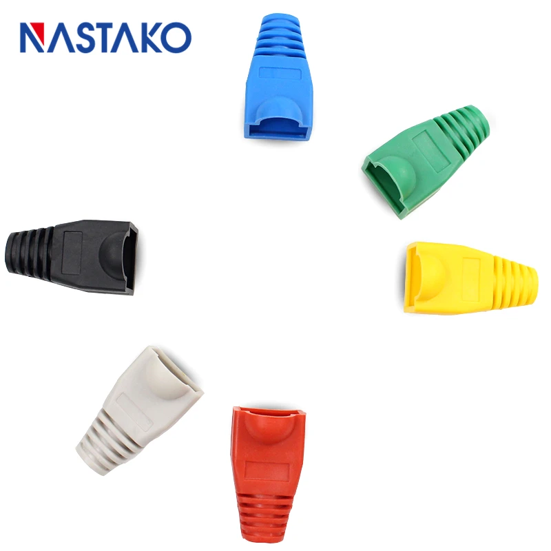 NASTAKO Cat5 Cat5e Cat6 RJ45 разъем крышка крышки кабеля Ethernet соединитель сети модульный