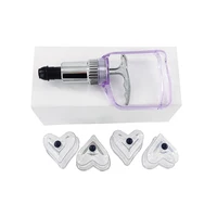 4 PCS Love-star Shape Plastic Vacuum Cupping Device Suction Cupping Massage Jars Cupping therapy set Cans for Vacuum Massage 2