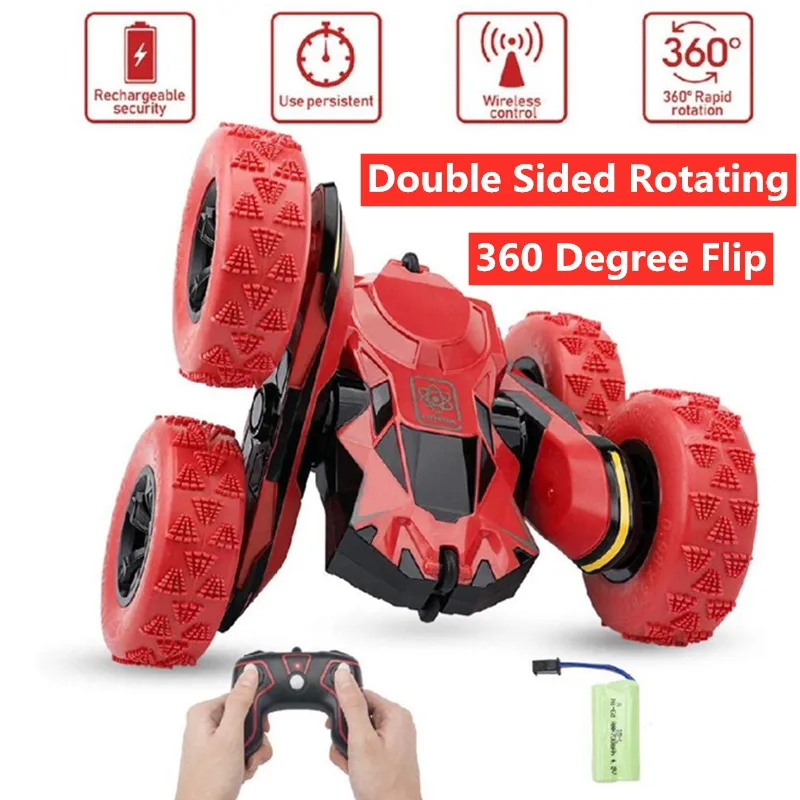 RC Stunt Spinning Toy Car para crianças, puxar para trás, rotação de 360 °,  presente do jogo, menino, menina, criança, 3 anos - AliExpress