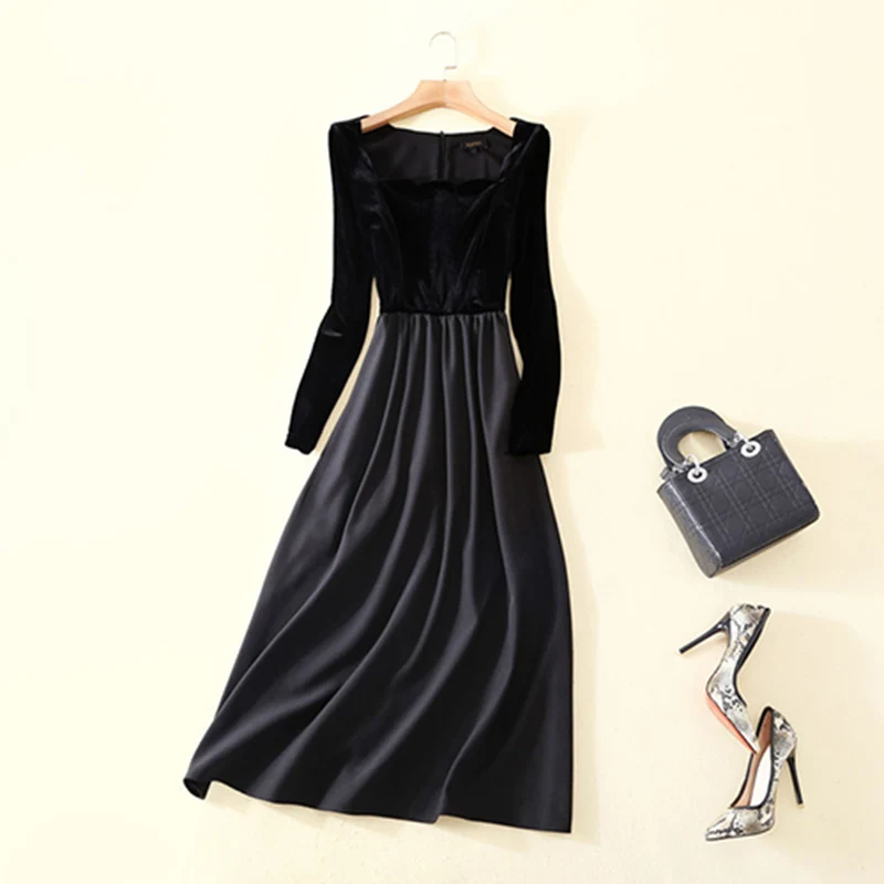 HarleyFashion Elegant Autumn Spring Women Velvet
