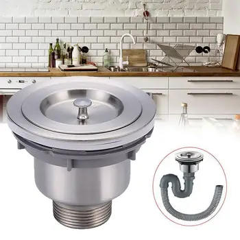 

1pc Stainless Steel Sink Screen Hair Catcher Stopper Hole Trap Hole Drain Shower Basket Drain Sink Strainer Metal N6B1