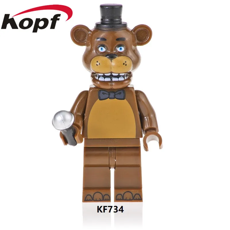 KF734 20pcs No Box KF740 20 штук Приключения игровые фигурки Ballonboy сумки Чика; Фокси Spintraft Золотой Фредди модель конструкторных блоков, Детские кубики, подарки для детей, игрушки для детей - Цвет: KF734 20pcs No Box