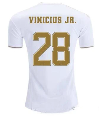 19 20 Real MadridES для взрослых Футбольная Футболка HAZARD SERGIO ramos BENZEMA ASENSIO ISCO BALE JOVIC Размер S-4XL Футбольная Футболка - Цвет: home