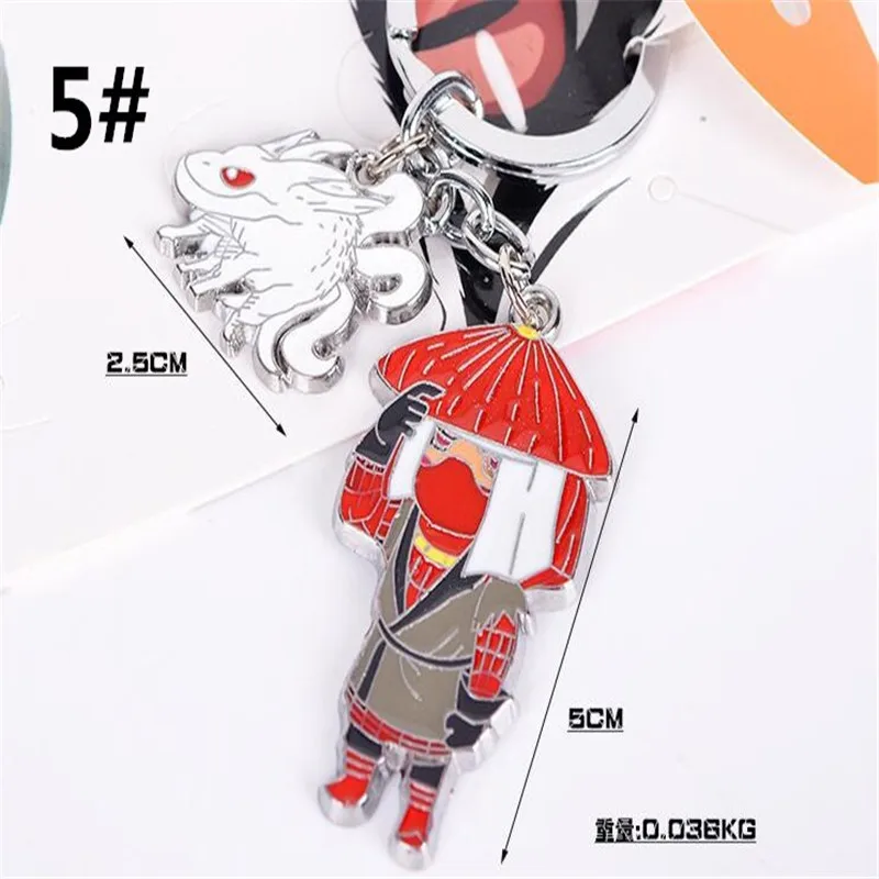 style 5 Наруто косплей брелок с символикой Наруто Какаши Саскэ Утиха Akatsuki брелок A971 - Цвет: style 5