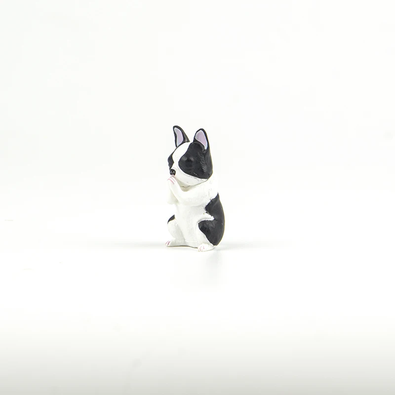 Японская shineG Подлинная игрушка-вкладыш милый питомец Wombat короткошерстная кошка Горилла лиса Французский бульдог животные Gassho для молитвы P4 Gashapon фигурка - Цвет: E french bulldog