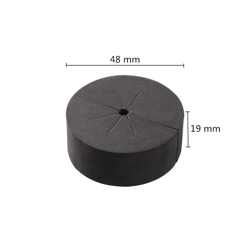30Pcs 48mm x 19mm Black Neoprene Collars Hydroponics System Cultivation Sponge Garden Plant Germination Seeding Clone Collars 2