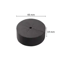 30Pcs 48mm x 19mm Black Neoprene Collars Hydroponics System Cultivation Sponge Garden Plant Germination Seeding Clone Collars 2