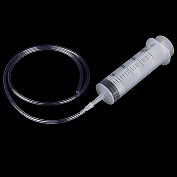 

1PCS 200ml Large Capacity Syringe Reusable Pump Oil Measuring With 1m Silicone Tube