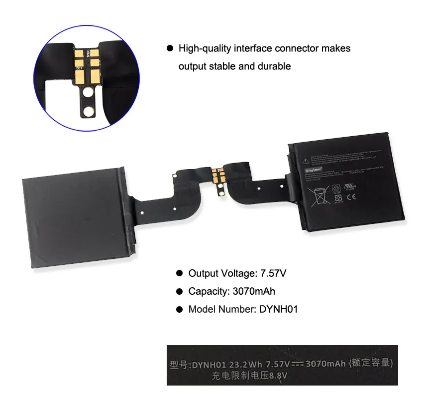 2, 15 polegadas, versão aprimorada, tablet 1813 v, 23,2wh, 7.57 mah
