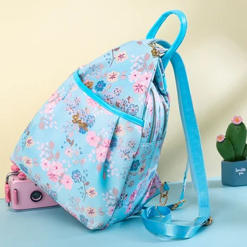 

Multifunction Women's Backpacks Floral Oxford Shoulder Chest Bags Waterproof Ladies Back Bag Flower Printed Travel Bag Bagpack