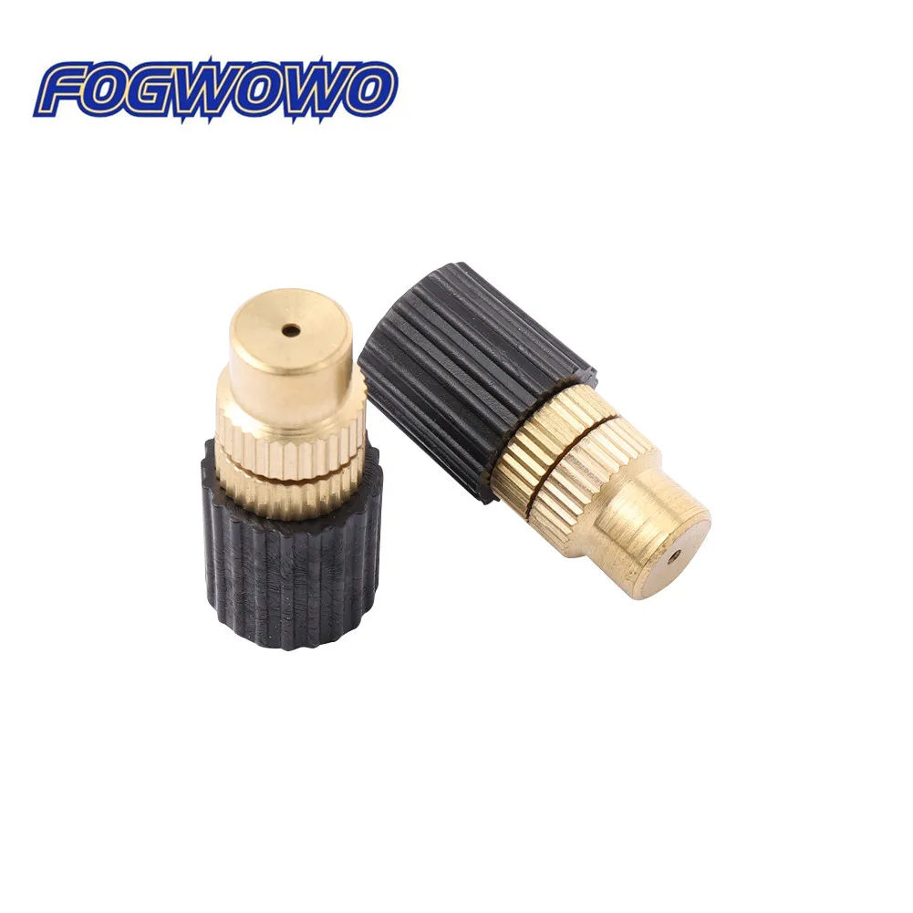 Adjustable Short 6mm copper nozzle Misting Nozzles Garden Irrigation Agriculture Industry Cooling Humidifying Sprinklers 5 Pcs garden sprinkler watering nozzle misting nozzles spray nozzle garden spray nozzle garden sprayer agricultural sprinkler