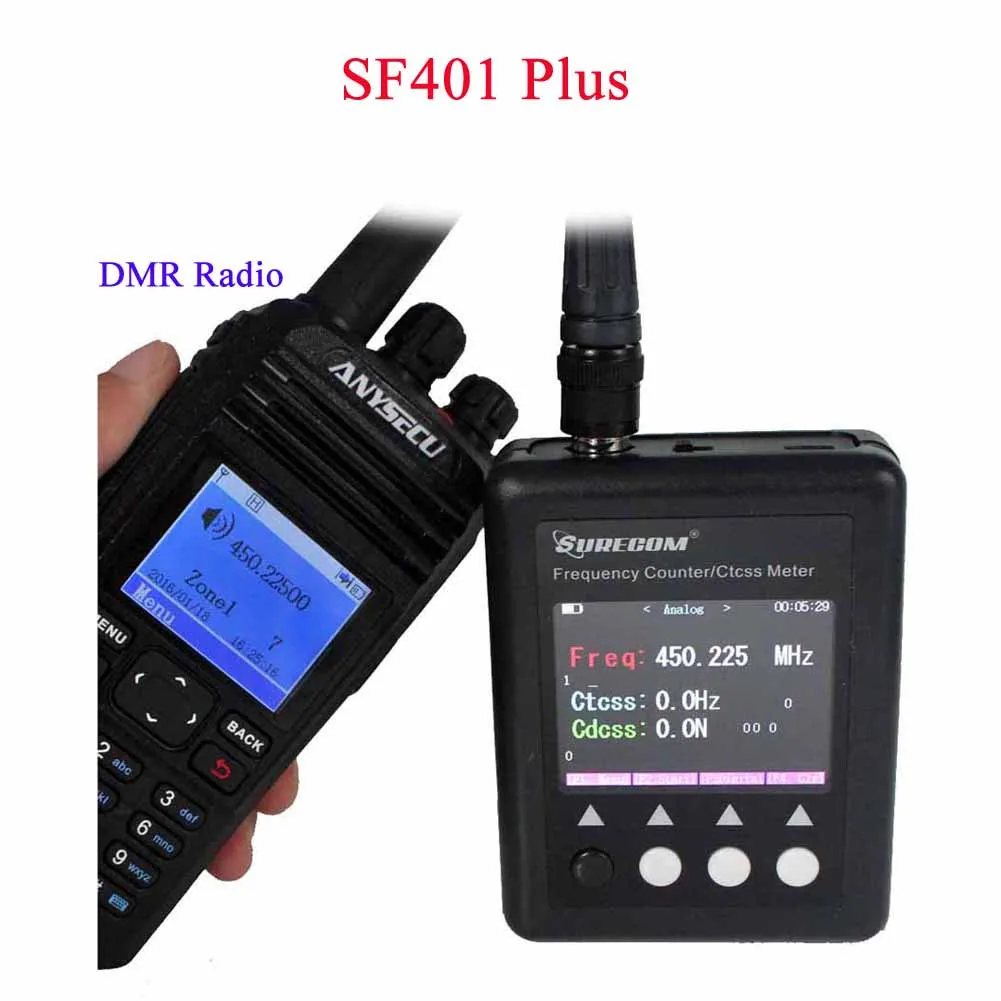 SURECOM измеритель частоты SF401Plus 27 3000 МГц счетчик радиочастоты с декодером CTCCSS/DCS|counter