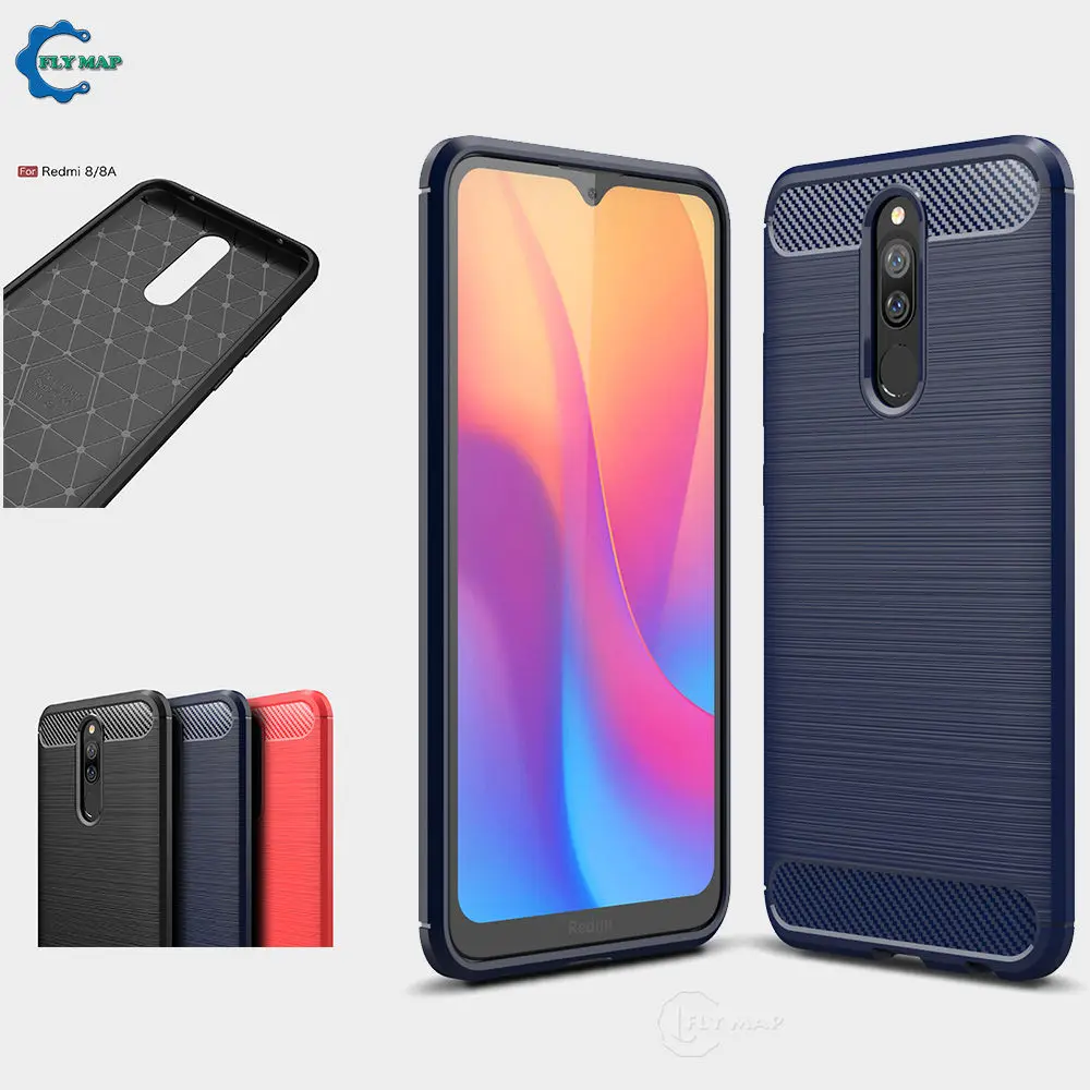 ТПУ чехол для Xiaomi Redmi 8 8A A8 Fibre Мягкий силиконовый телефона Xiao Mi Red A Redmi8 Redmi8A M1908C3IG