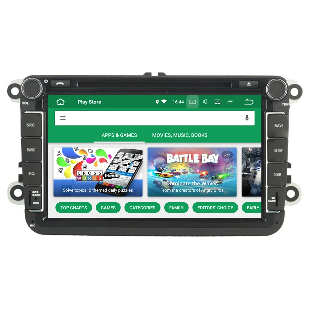 Автомагнитола RoverOne для VW T5 Transporter Multivan Polo Авторадио с Bluetooth и навигационной