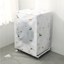 Автоматический барабан тип чехол для стиральной машины бытовой утолщенный водонепроницаемый мультфильм Печатный чехол для стиральной машины машина протектор