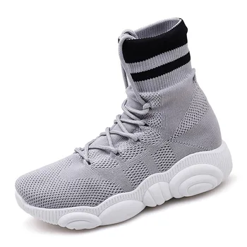 

Women Tennis Shoes Breathable Fitness Socks Sneakers Female Sport Shoes High Top Walking Jogging Sock Footwear Tenis Feminino 40