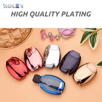 Placcatura TPU PC Car Remote Key Case Cover Shell per Mercedes Benz C A B G R Class W205 GLC GLA W204 W176 W203 W212 W463 W251 AMG - Placcatura TPU PC Car Remote Key Case Cover Shell per Mercedes Benz C A B
