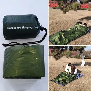 

Waterproof Lightweight Thermal Survival Sleeping Bag Poncho Sack Portable Small And Lightweight Ease Of Use