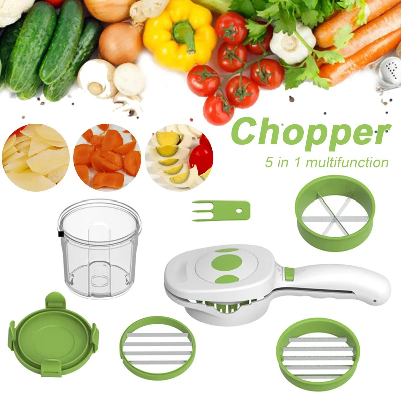 

Vegetable Cutter Fruit Slicer Food Grade Plastics 5 in 1 Carrot Cheese Grater Cookware Pitaya DIY Kitchen Accessories Creative