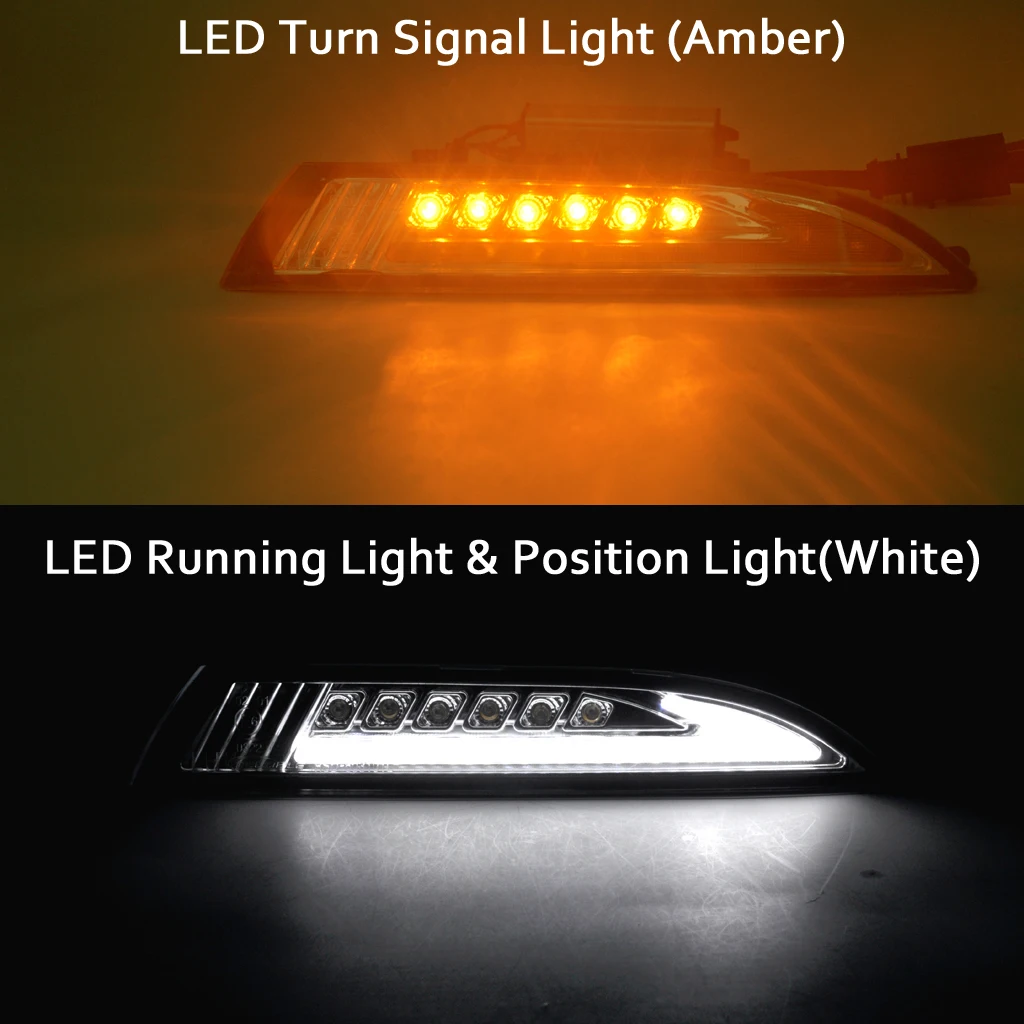 33 Off Vwシロッコ 08 13 車のフロントledサイドマーカーランプターンシグナルライト 7ck5sdw