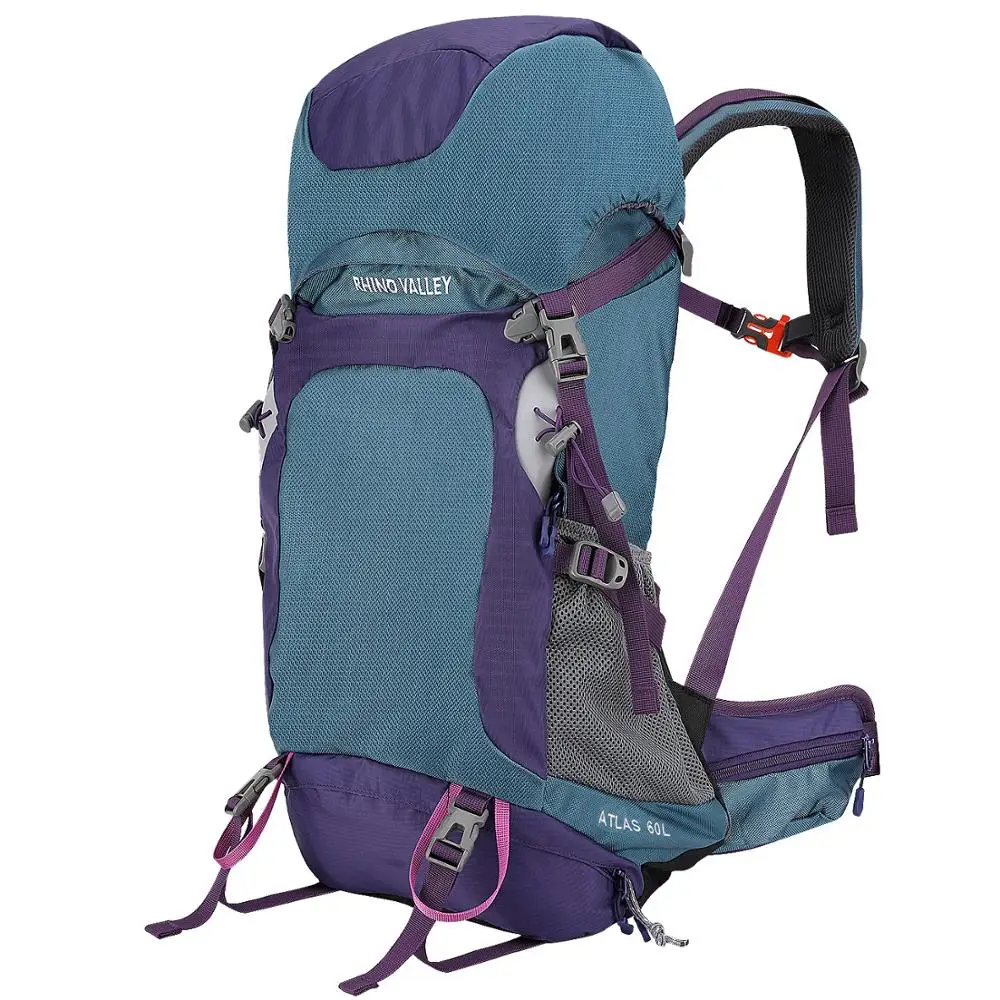 

60L Internal Frame Hiking Backpack, Durable Daypack with Rainfly for Outdoor Travel Climbing Camping Mountaineering