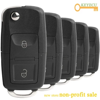 

KEYECU 5 Pieces/ Lot, KEYDIY B Series B01-2 for V*W Style Universal Remote Control Car Key - 2 Buttons - for KD900 KD900+ URG200