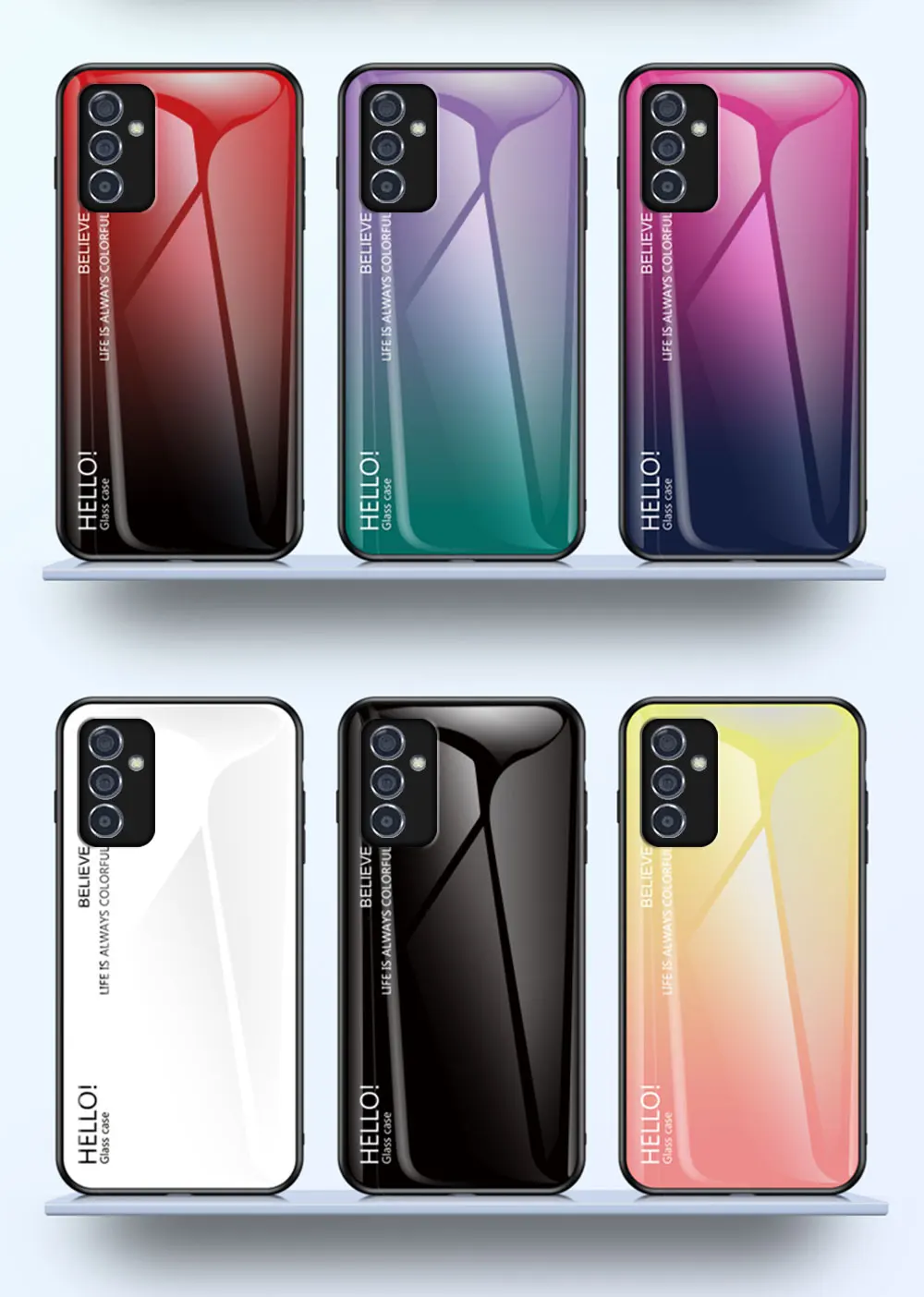 Glas Hülle Für Samsung Galaxy A Serie Handyhülle Hart Und Weich_voghion.com