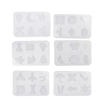

6Pcs Mini Size Jewelry Casting Mold Clear Tiny Ear Stud Earring Mold DIY Jewelry Hot 2020