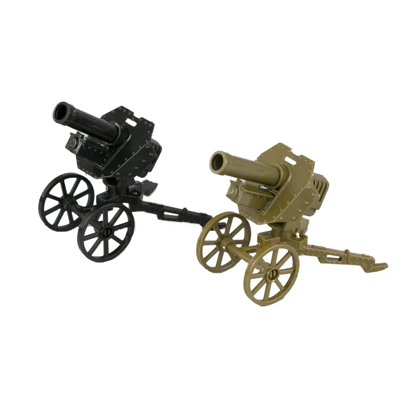 WW2 военные пушки модели оружия строительные блоки игрушки аксессуары для солдат