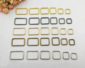 

diy Bag Parts Accessories square ring square connection buckle 3 mm thick Inner diameter 1.3cm 2cm 1.6cm 2.5cm 3.2cm 3.8cm 20pcs