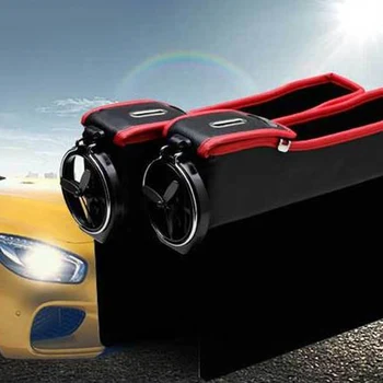 

Car Seat Storage Bag Stowing Tidying For Phone Coins Cigarette Keys PU Leather Car Seat Side Storage Box Multifunction Organizer