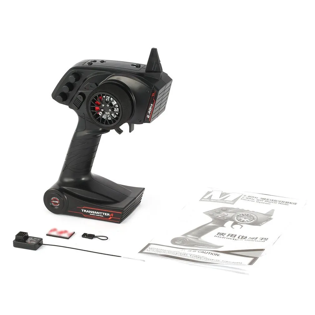 

AUSTAR AX5S 2.4G 3CH AFHS Radio Remote Control Transmitter with Receiver Super Active Passive Anti-jamming for RC Car Boat