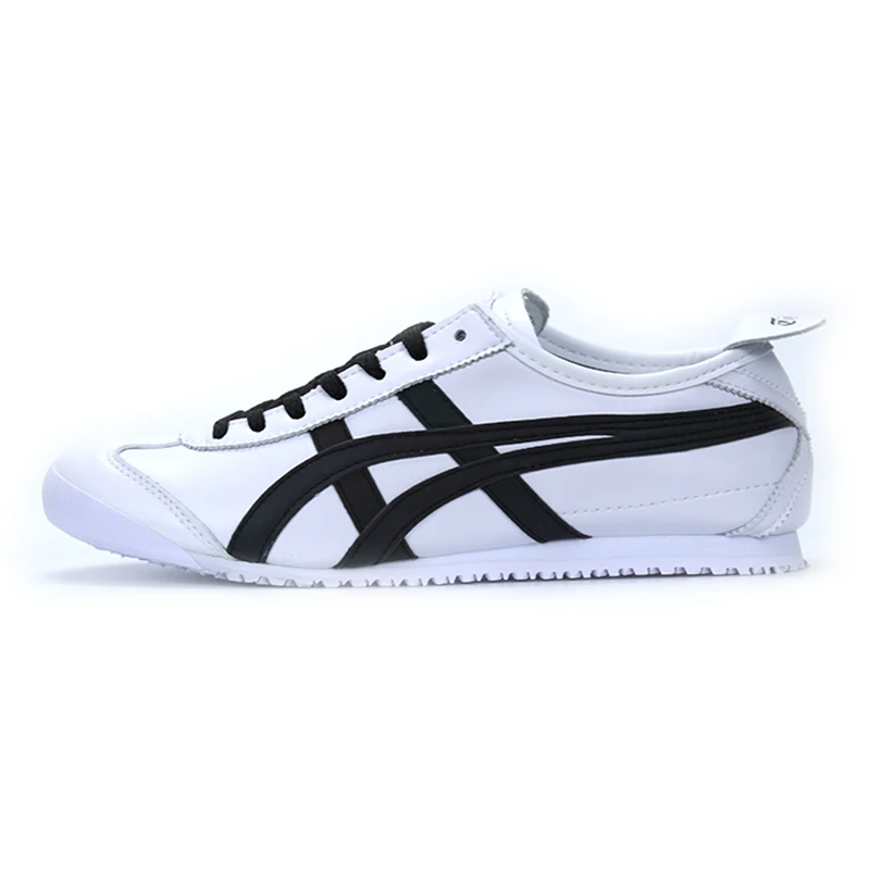 Оригинальные мужские туфли Onitsuka Tiger для скейтборда; Модные низкие кроссовки; женские нескользящие прочные дизайнерские туфли унисекс на шнуровке - Цвет: black