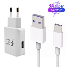 Кабель 5A type-C для Xiaomi 9, 9T Pro, A3 lite, Note 7, 8, супер зарядка, дорожное настенное зарядное устройство для samsung S10, 5G, S9, S8, USB C кабель