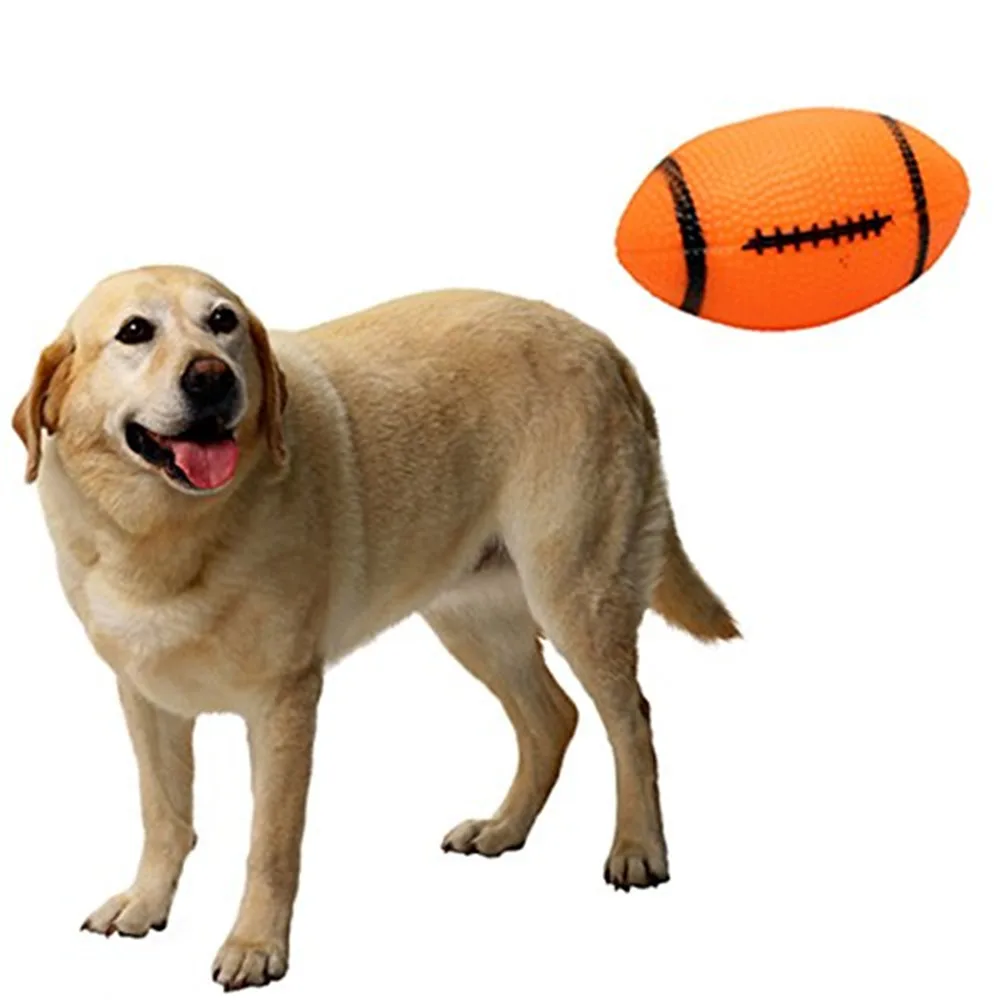 

Pet Toys Puppies Football squeaky Training Rugby rubber Interactive dog toy high quality pet products