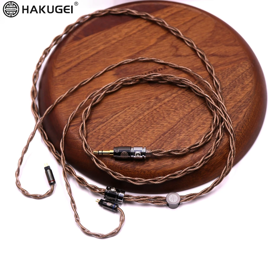 LITZ 7N thick silver plated single crystal copper headphone cable earphone wire finished upgrade