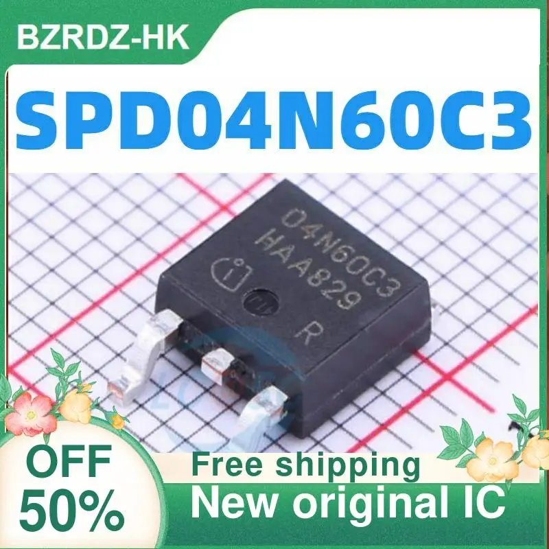 

10PCS 04N60C3 SPD04N60C3 4A 600V TO-252 New original IC