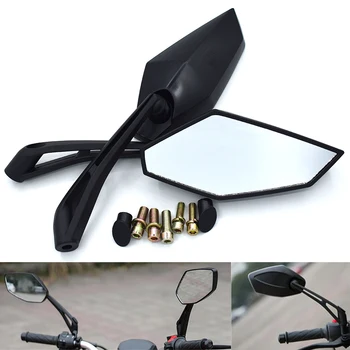 

Black Universal Motorcycle Rear View Side Rearview Mirrors 8mm 10mm For SUZUKI GSXR1300 GSX650F GSF650 BANDIT GSX1250 F/SA/ABS