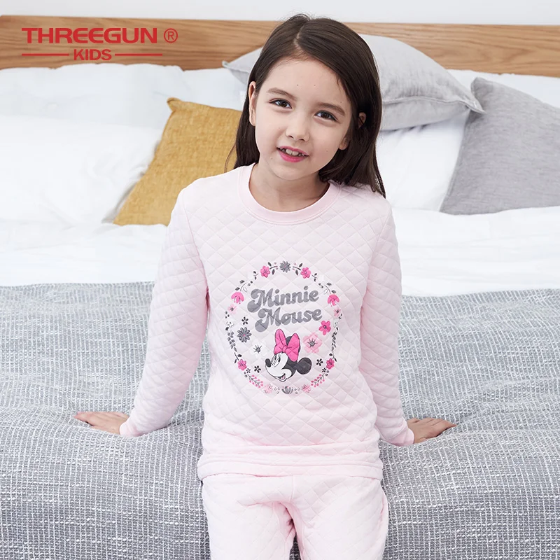 THREEGUN KIDS X Disney Minnie Mouse длинное термобелье детские зимние мягкие подштанники