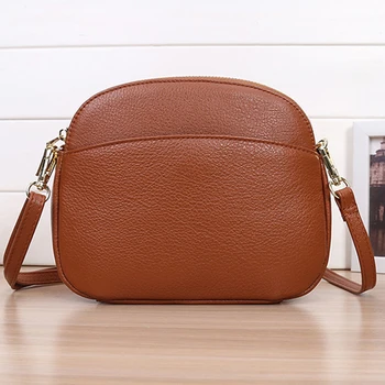 

Fashion New Shoulder Bag Female Real Leather Designer Messenger Bag High Quality Handbag Classic Genuine Leather Shoulder Bag