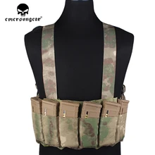 Emersongear быстрая тактическая нагрудная установка жилет, фартук h-типа Боевой страйкбол жилет с 6 Винтовка Журнал Сумка Охота нагрудная установка EM2390