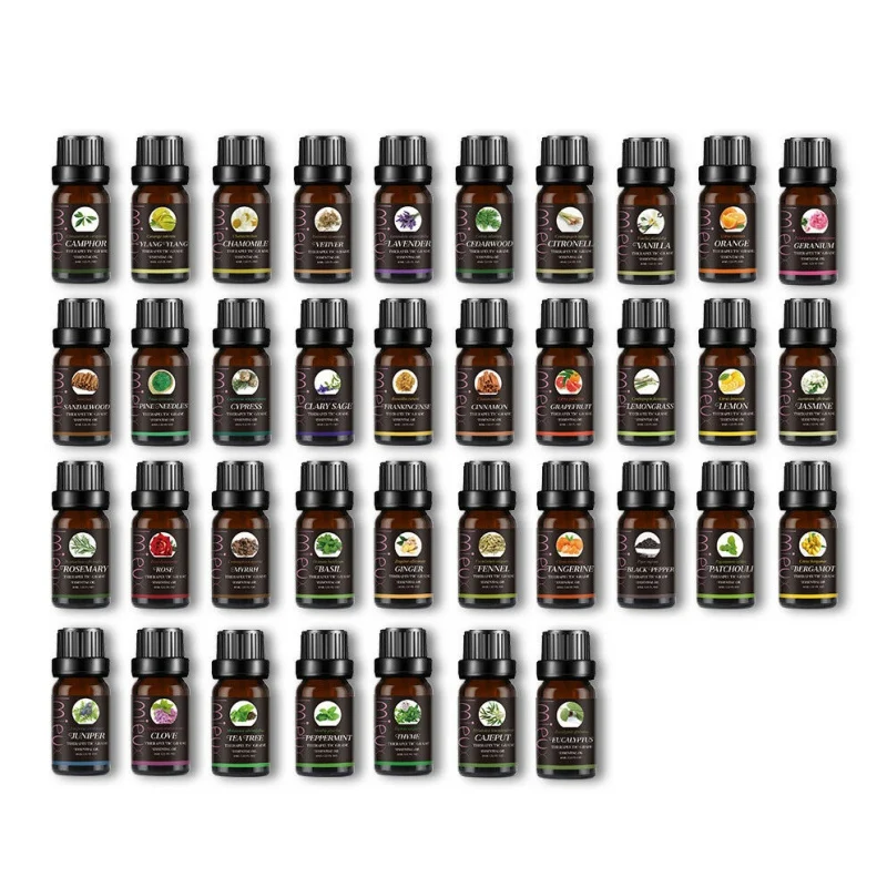 37 стилей, 10 мл, эфирные масла, ароматерапия, натуральный растительный экстракт, масло, увлажняющий, для кожи, арома-диффузор, горелка