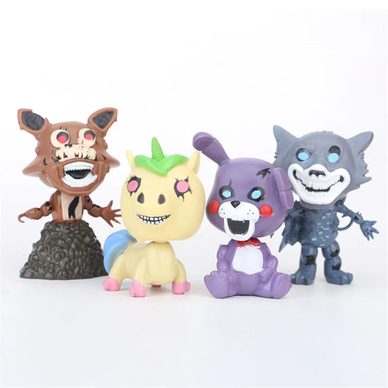 4 шт./компл. Five Nights At Freddy's unicorn лиса пират Howth кролик Бонни Отправить детям подарки